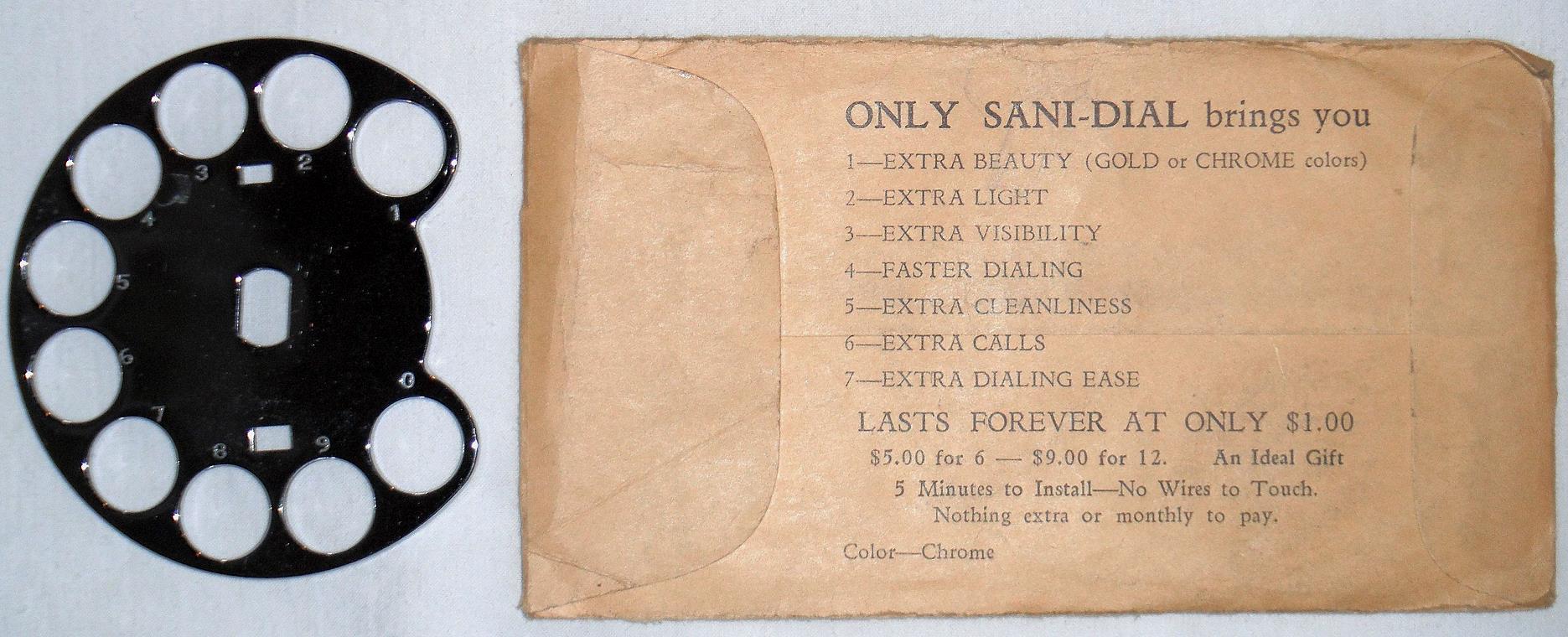 Sani-Dial package back