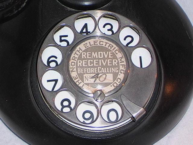 Closeup of North Electric Dial