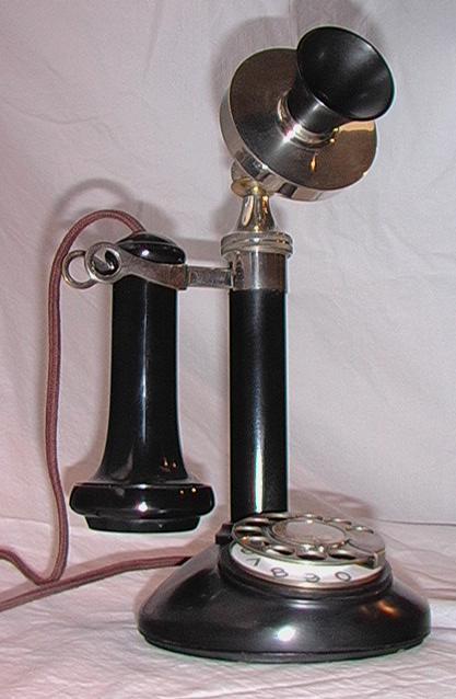 Offset view of Stromberg Carlson Dial Stick Phone