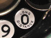 Closeup of numeral "0"